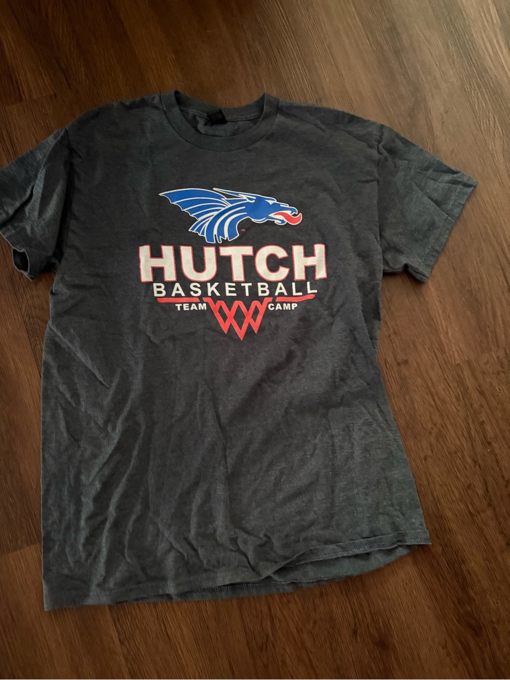 Hutch Basketball Short Sleeve Crew Neck T-Shirt - Black